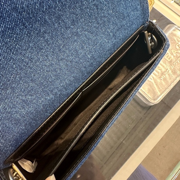NWT! NEW! Marc Jacobs The Denim Chain Mini Bag -Dark Wash - Picture 9 of 14